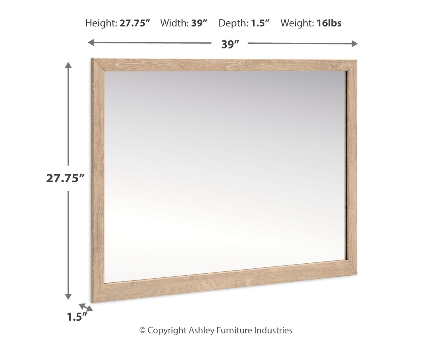 Cielden - Bedroom Mirror - Tan - Image 4