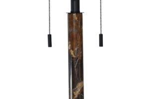 Alanbert - Metal Table Lamp - Brown / Black