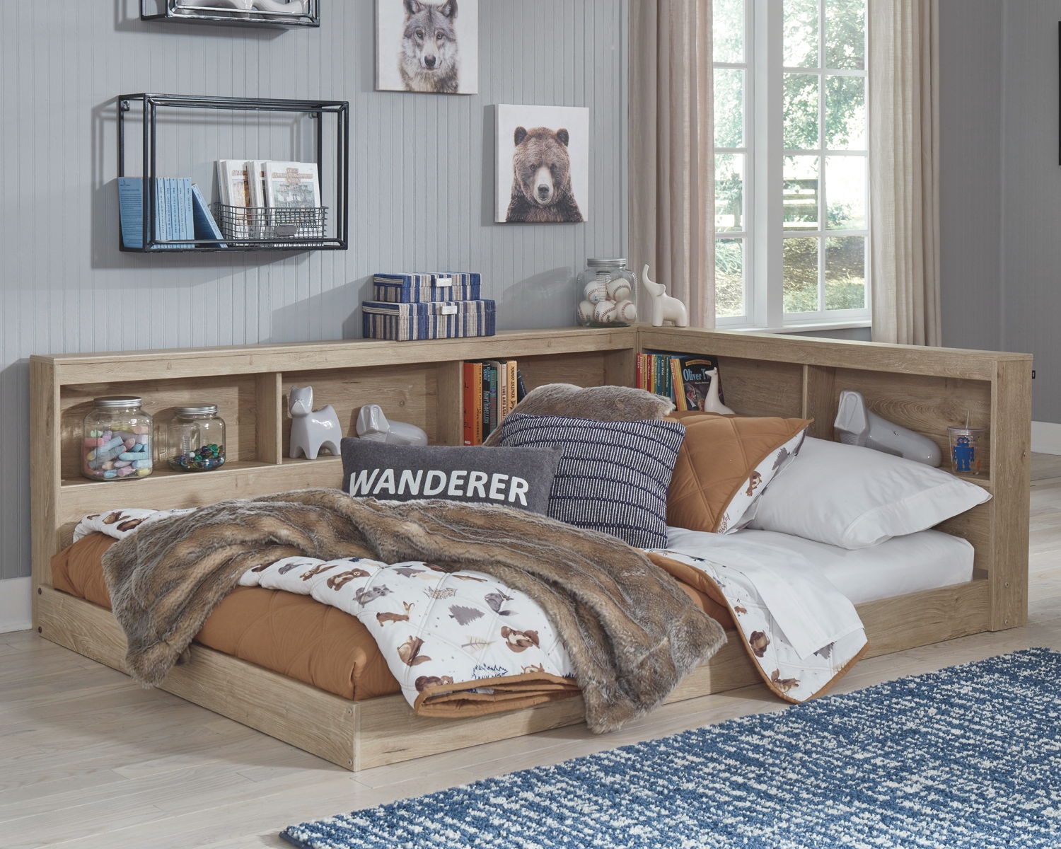 Oliah - Bookcase Storage Bed - Image 4