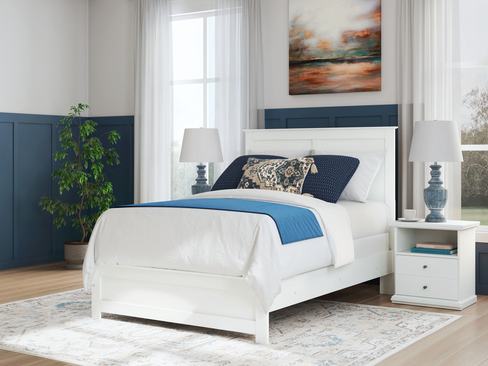 Bostwick Shoals - Panel Bed With Framed Footboard - Image 8