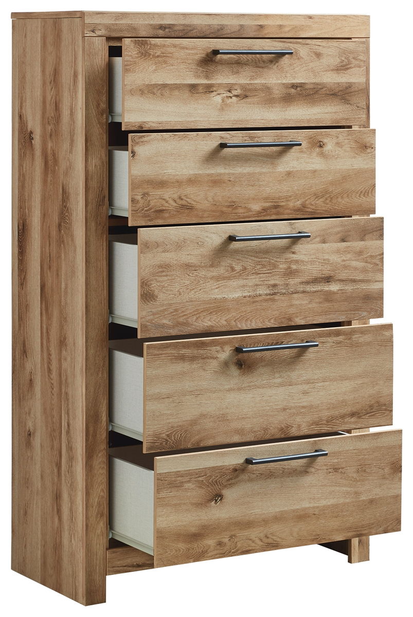 Hyanna - Five Drawer Chest - Tan Brown - Image 4
