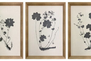 Huddwick - Wall Art Set (Set of 3) - Linen / Black