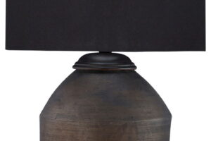 Naareman - Terracotta Table Lamp - Metallic Black