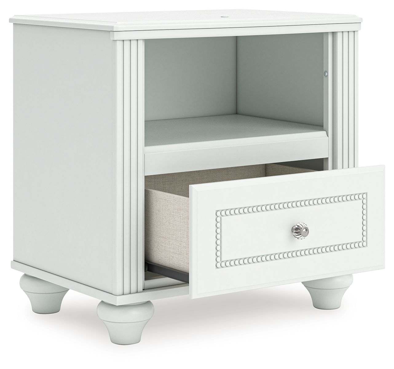 Kozlani - One Drawer Night Stand - White - Image 4