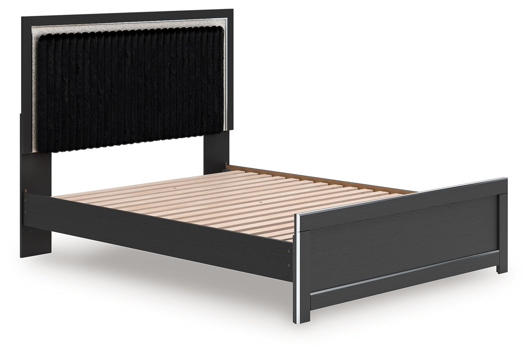 Zuraleus - Upholstered Panel Platform Bed With Roll Slats - Image 13