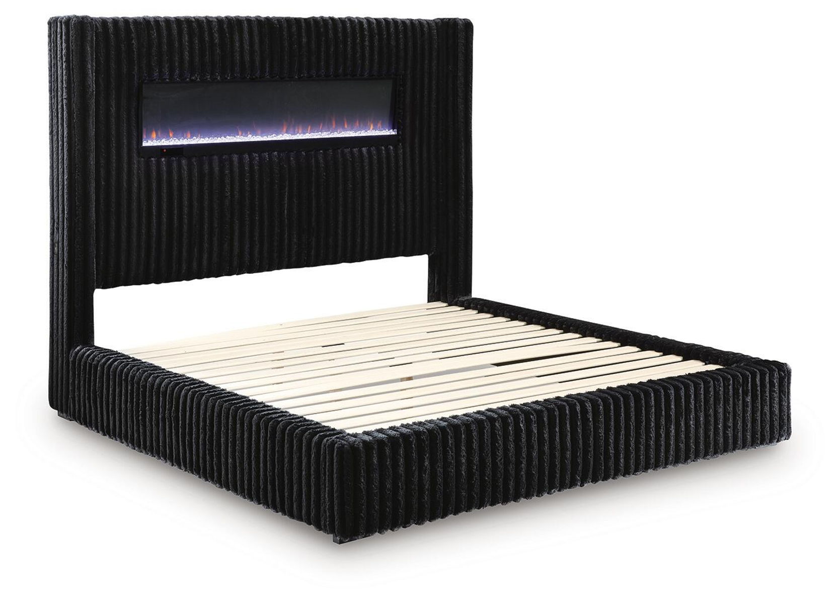 Tayleena - Upholstered Bed With Fireplace And Wireless Audio - Image 4