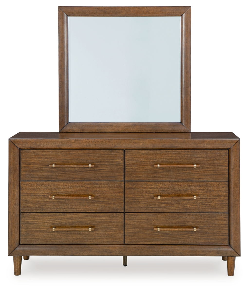 Lyncott - Dresser And Mirror - Brown - Image 3