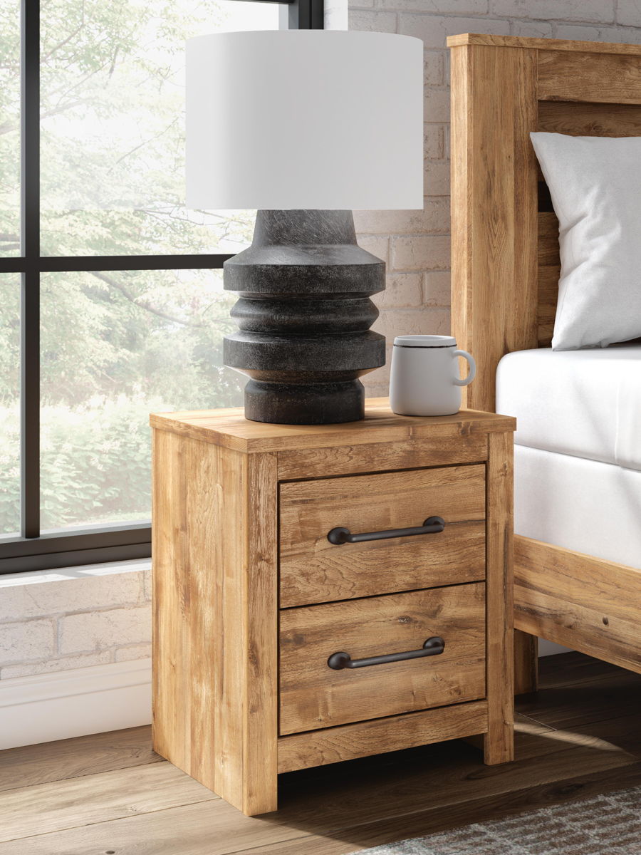 Maystonna - Two Drawer Night Stand - Brown - Image 3