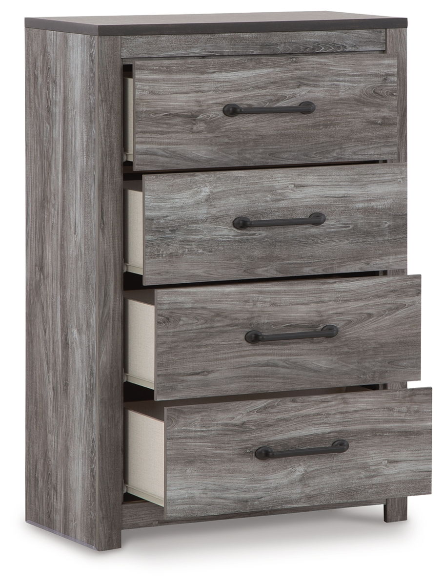Bronyan - Four Drawer Chest - Dark Gray - Image 2