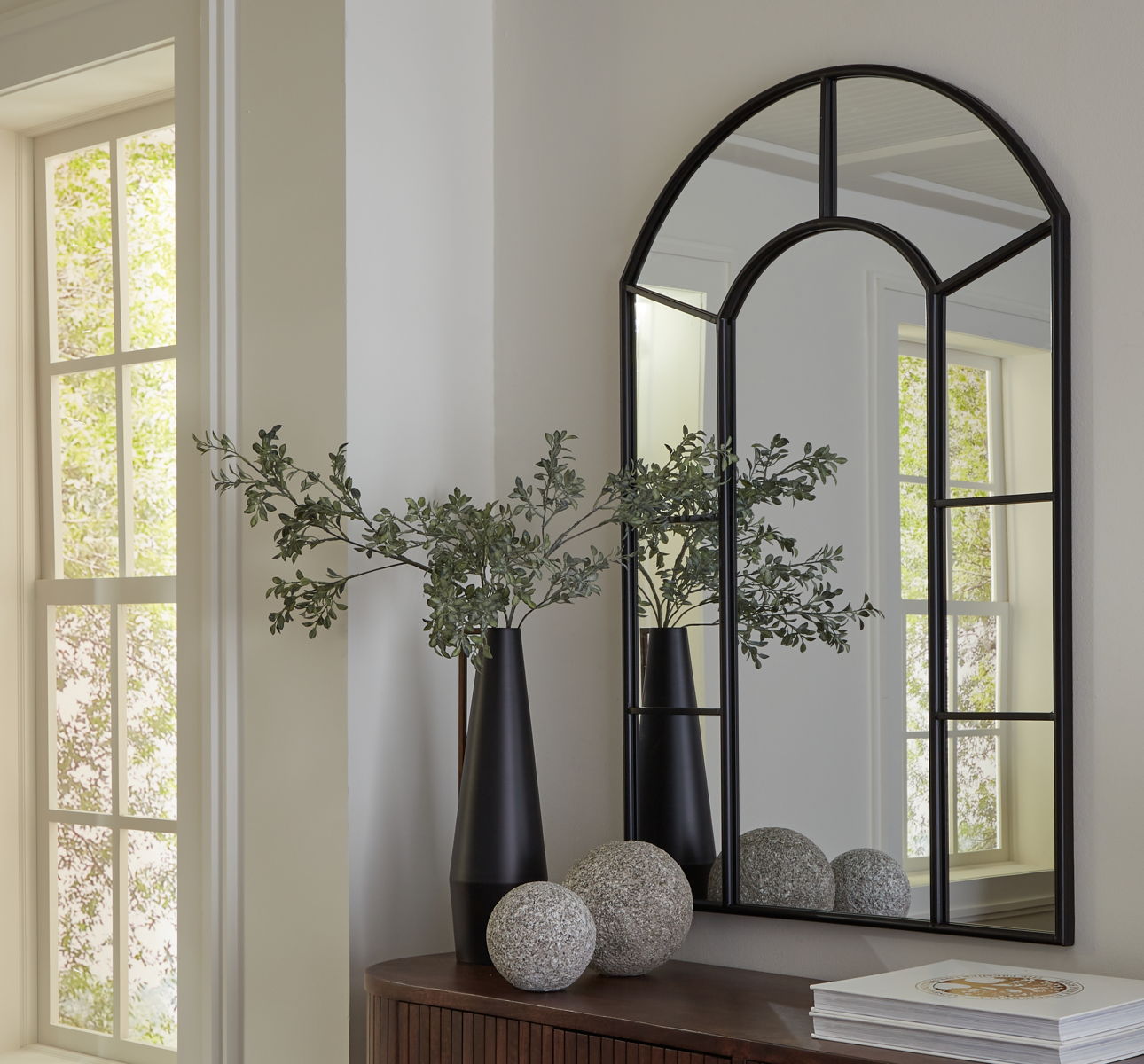Evengton - Accent Mirror - Black - Image 4