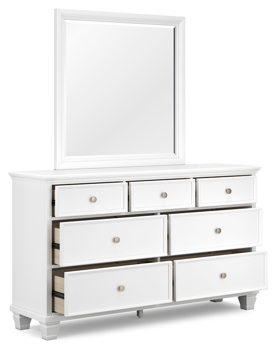 Fortman - Dresser And Mirror - White - Image 4