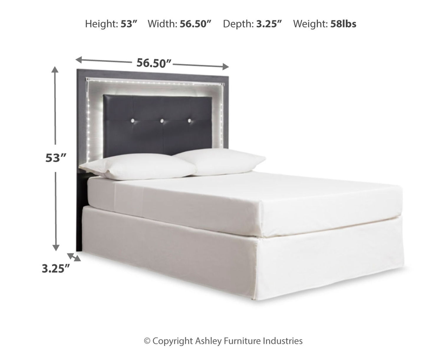 Lodanna - Upholstered Panel Headboard - Image 3