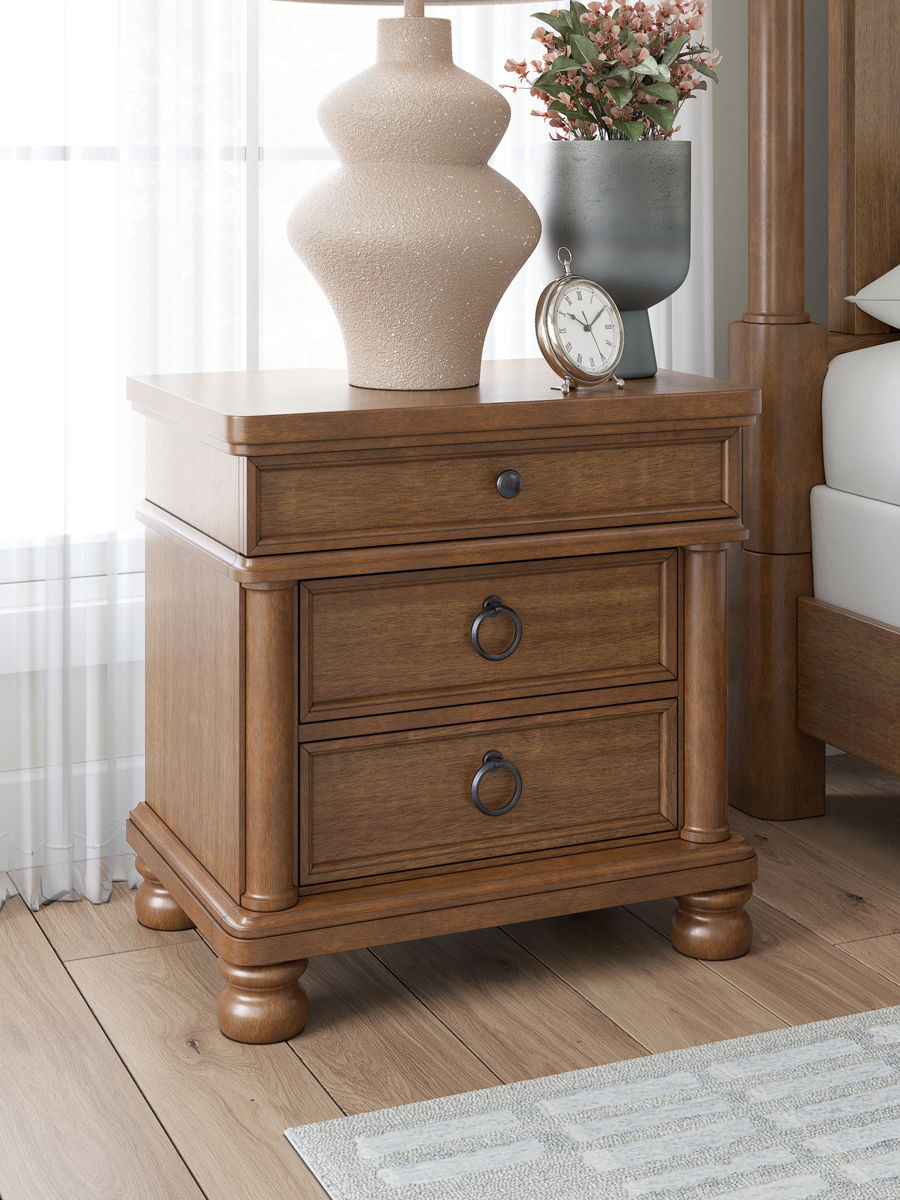 Rowlenstown - Three Drawer Night Stand - Image 7