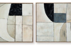 Bexlen - Wall Art Set (Set of 2) - Tan / Taupe / Black