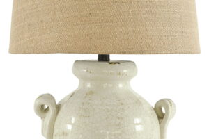 Emelda - Ceramic Table Lamp - Cream