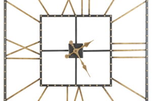 Thames - Wall Clock - Black / Gold Finish