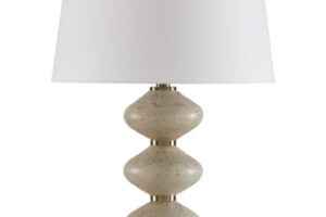 Wardthrone - Poly Table Lamp - Beige / Gold Finish