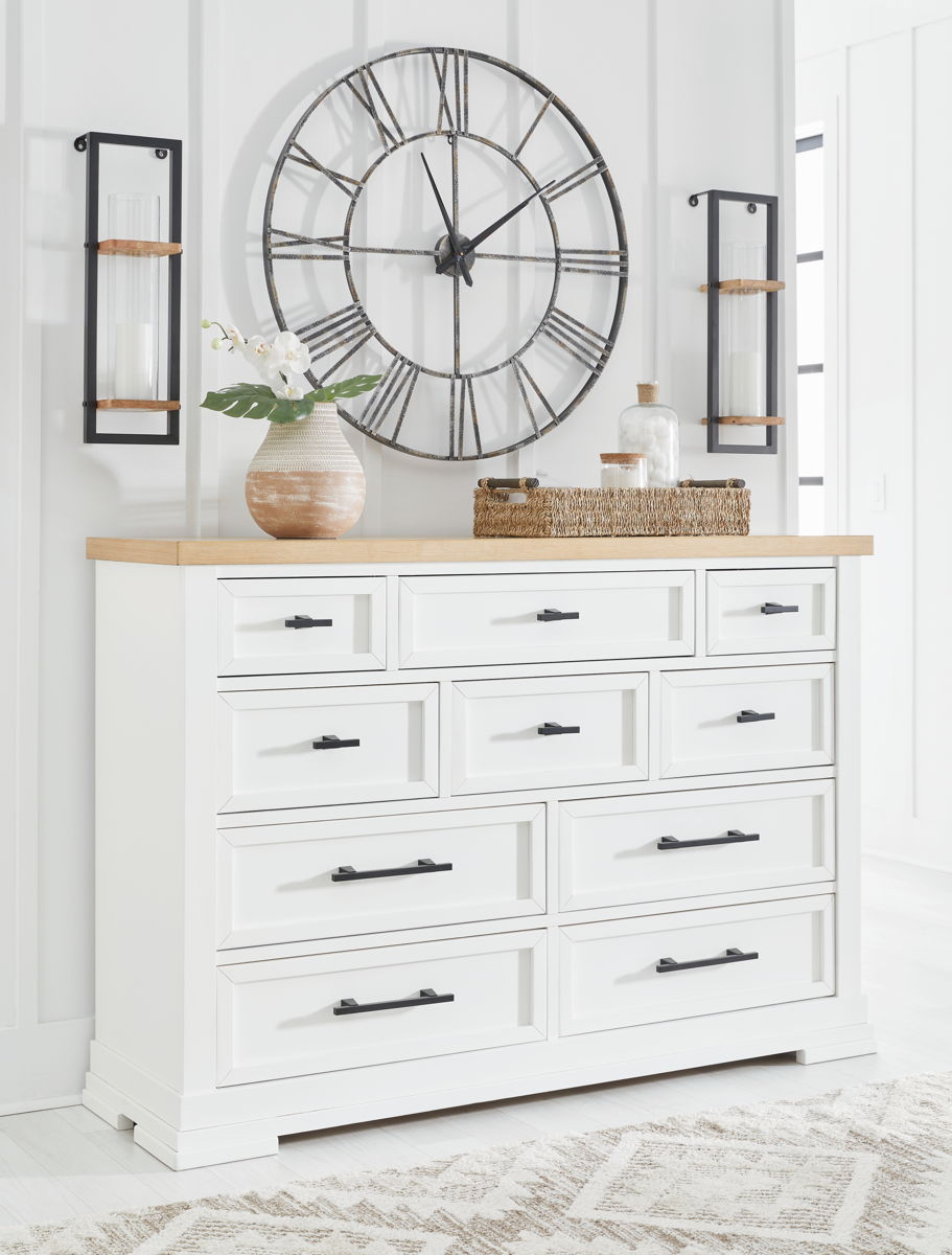 Ashbryn - Dresser - White / Natural - Image 2