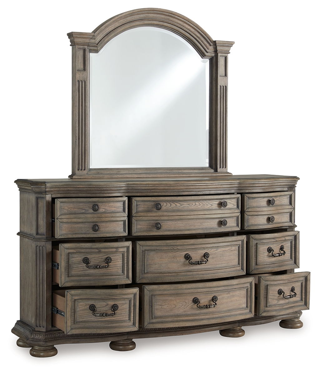 Ardenfield - Dresser And Mirror - Light Brown - Image 3