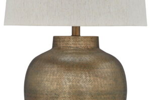Madney - Metal Table Lamp - Antique Gold Finish