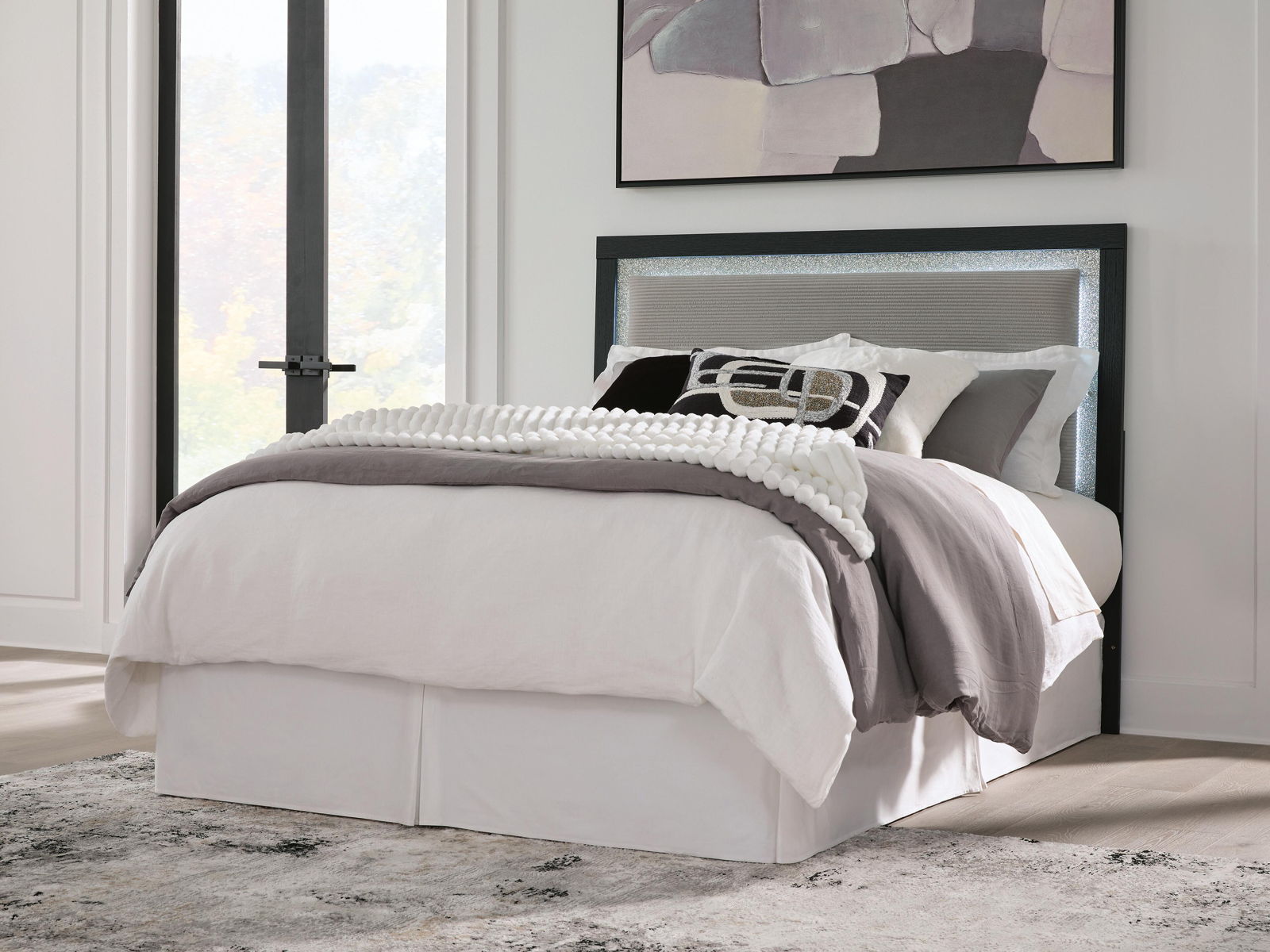 Maeling - Upholstered Panel Headboard - Image 2