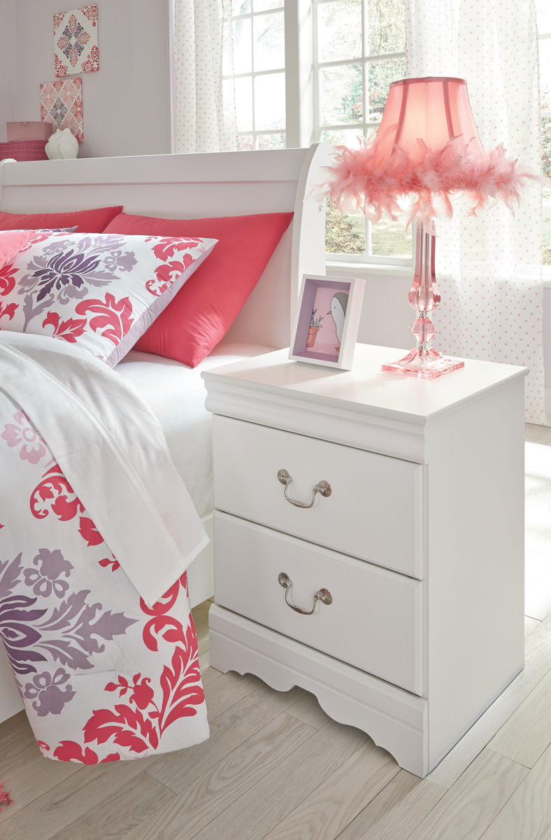 Anarasia - Two Drawer Night Stand - White - Image 4