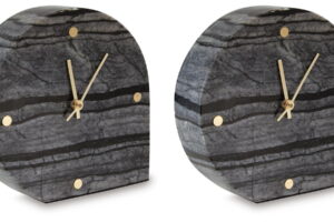 Janmour - Table Clock (Set of 2) - Black