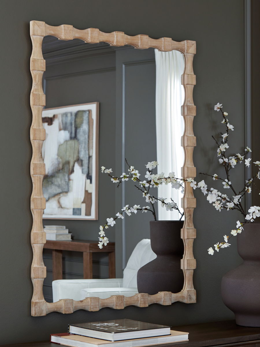 Acelmore - Accent Mirror - Light Brown - Image 2