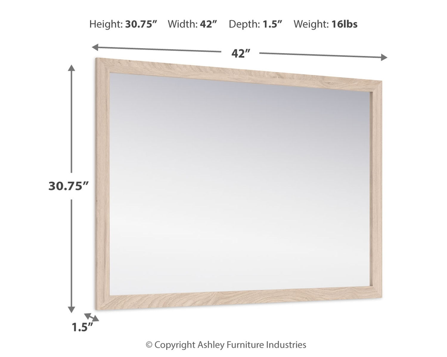 Cadmori - Bedroom Mirror - Tan - Image 2