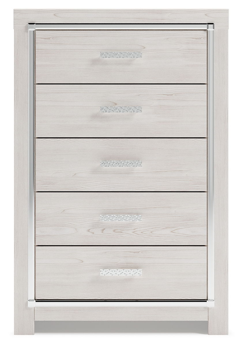 Altyra - Five Drawer Chest - White - Image 3