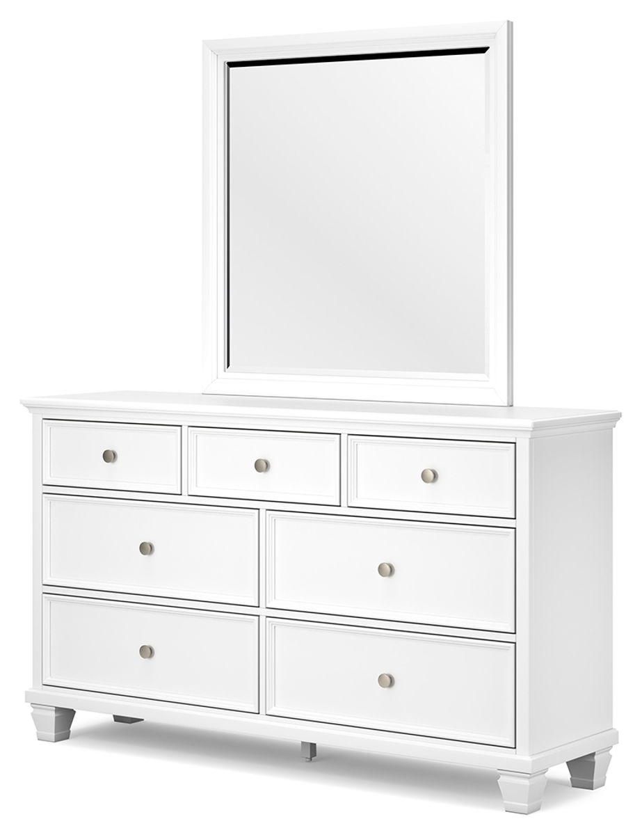 Fortman - Dresser And Mirror - White - Image 2