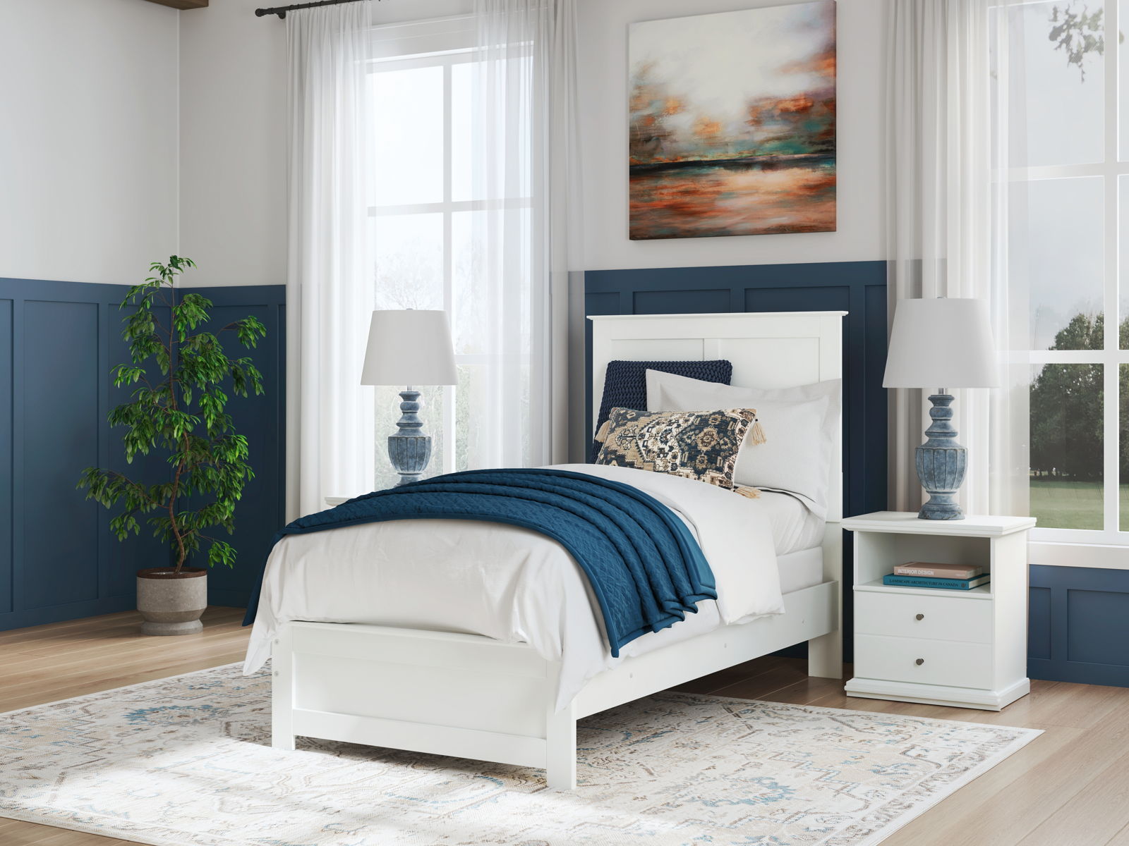 Bostwick Shoals - Panel Bed With Framed Footboard - Image 6