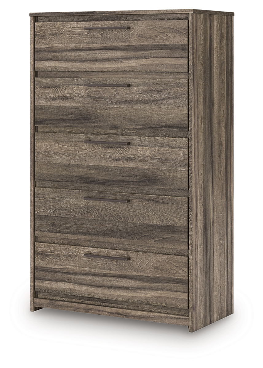 Elbrim - Five Drawer Chest - Brown - Image 3