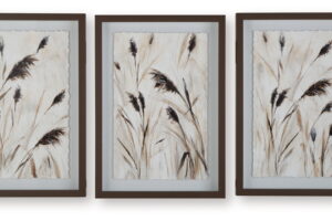 Honslow - Wall Art Set (Set of 3) - Brown / Black / White