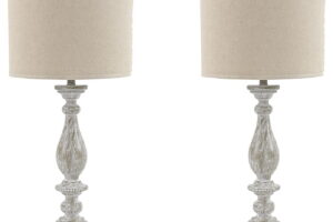 Bernadate - Poly Table Lamp (Set of 2) - Whitewash