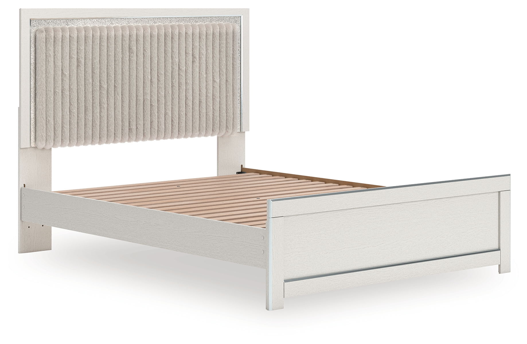 Zuraleus - Upholstered Panel Platform Bed With Roll Slats - Image 8