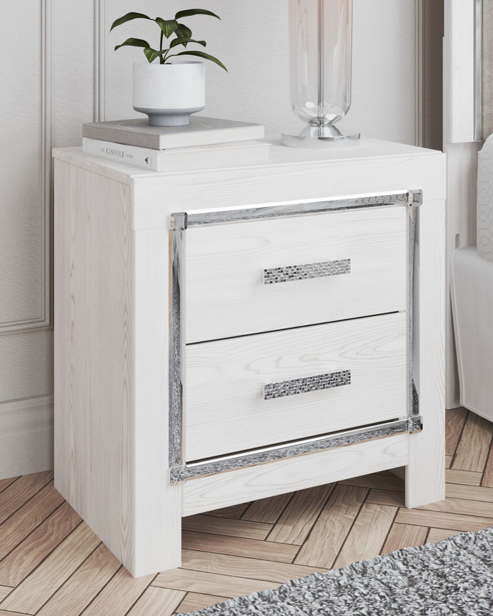 Altyra - Two Drawer Night Stand - White - Image 3