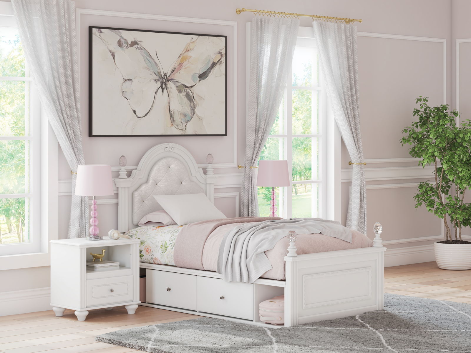 Kozlani - Upholstered Panel Storage Bed - Image 7