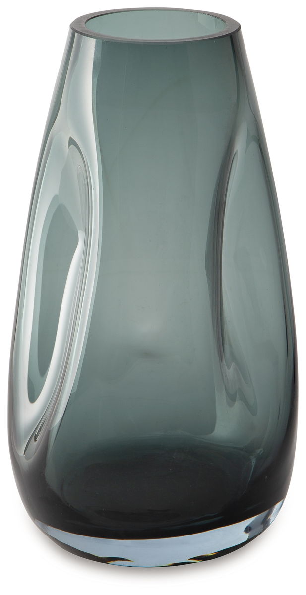 Beamund - Vase (Set of 2) - 9" - Teal Blue - Image 2