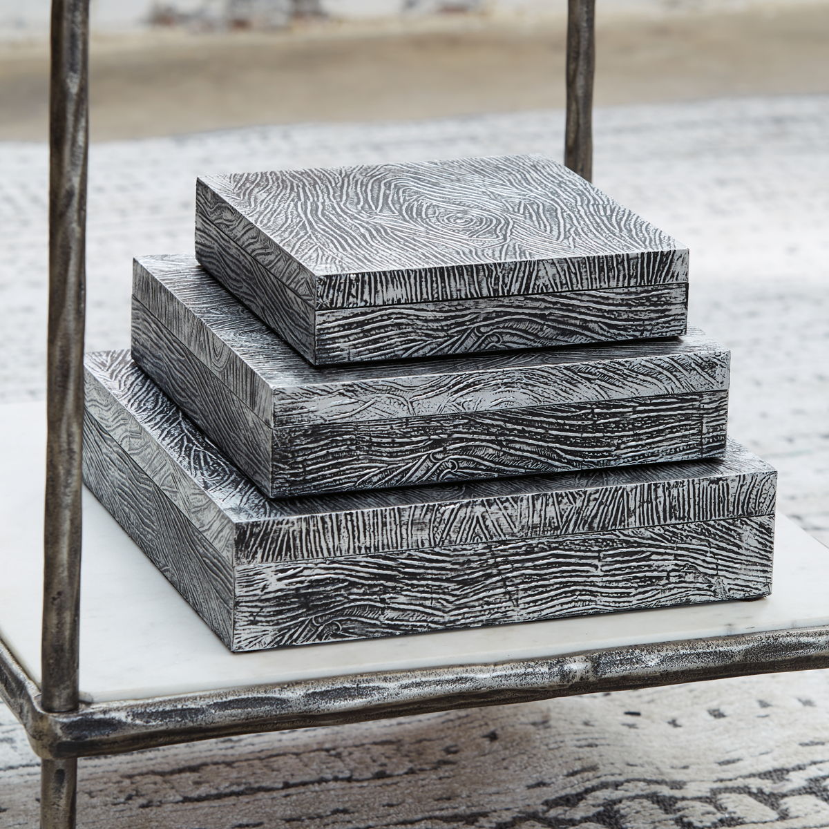 Keldy - Box Set (Set of 3) - Antique Pewter Finish - Image 2