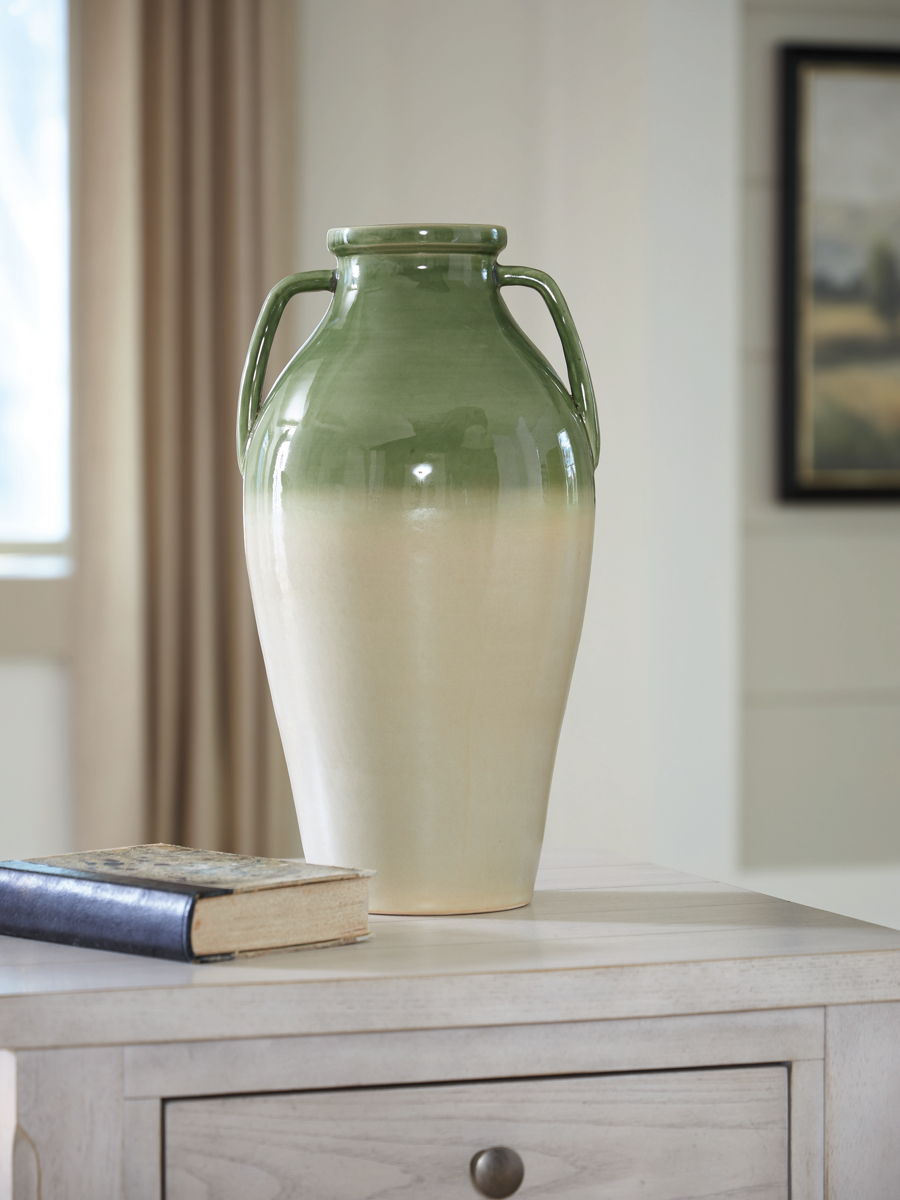 Andorbury - Vase - Green / Beige - Image 3