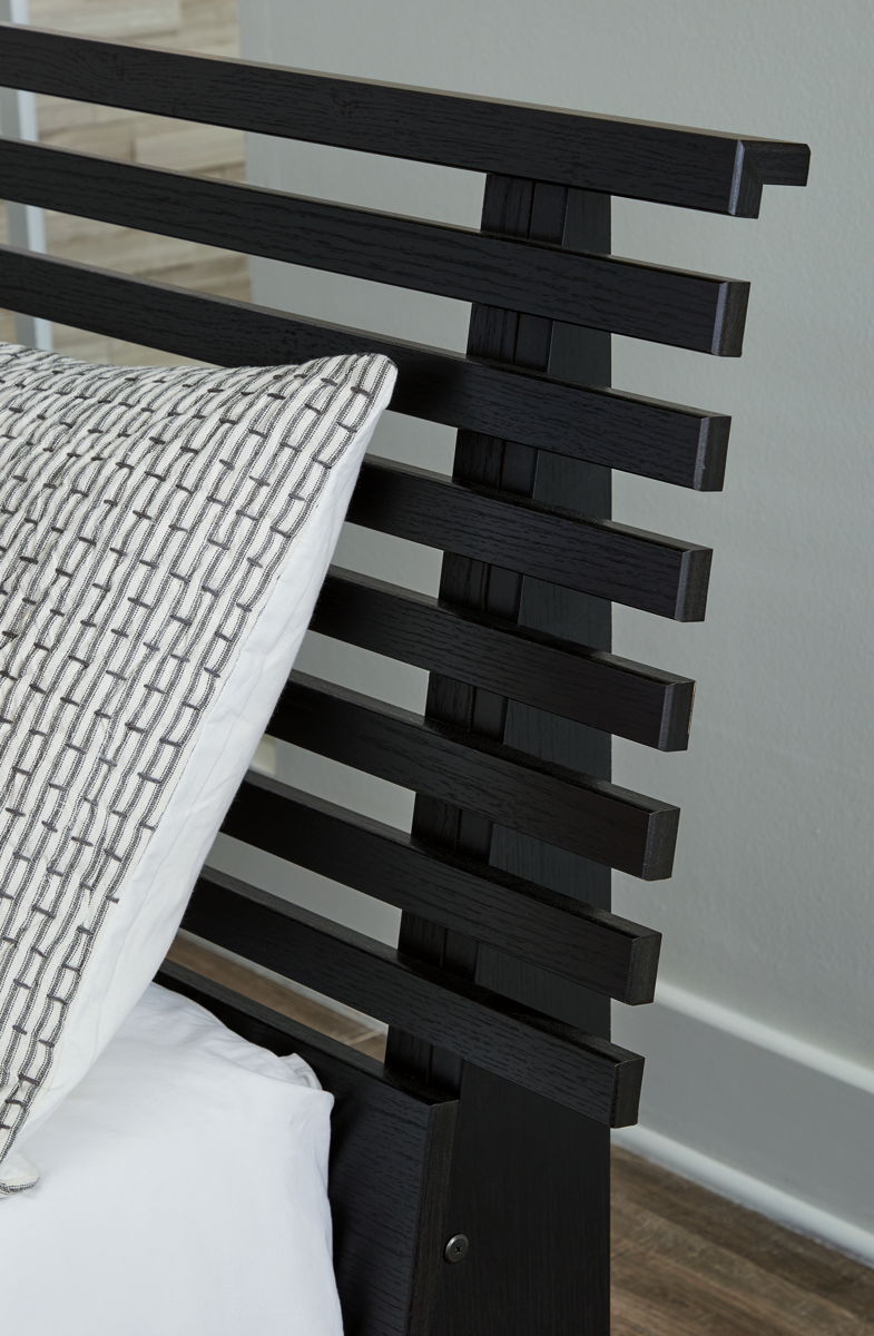 Danziar - Full Slat Headboard - Black - Image 2