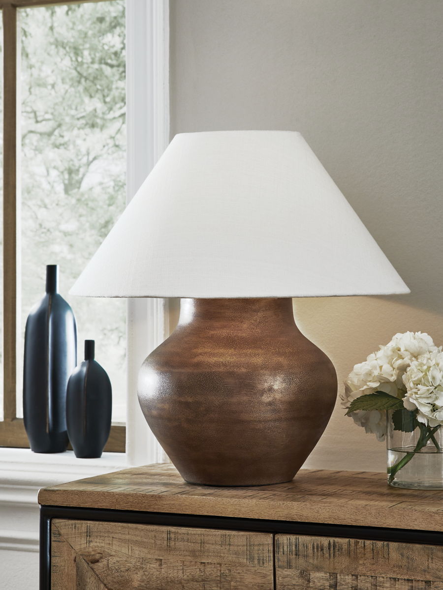 Whitham - Metal Table Lamp - Antique Copper Finish - Image 4