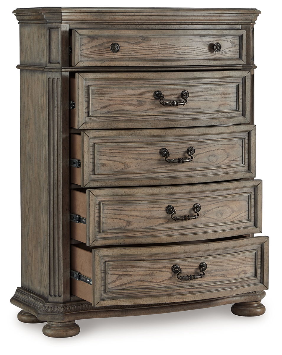 Ardenfield - Five Drawer Chest - Light Brown - Image 2