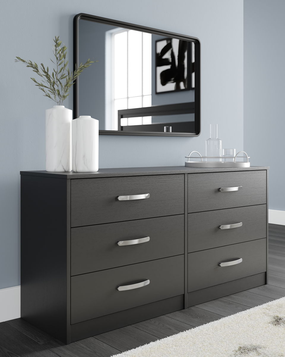 Finch - Six Drawer Dresser - Black - Image 3