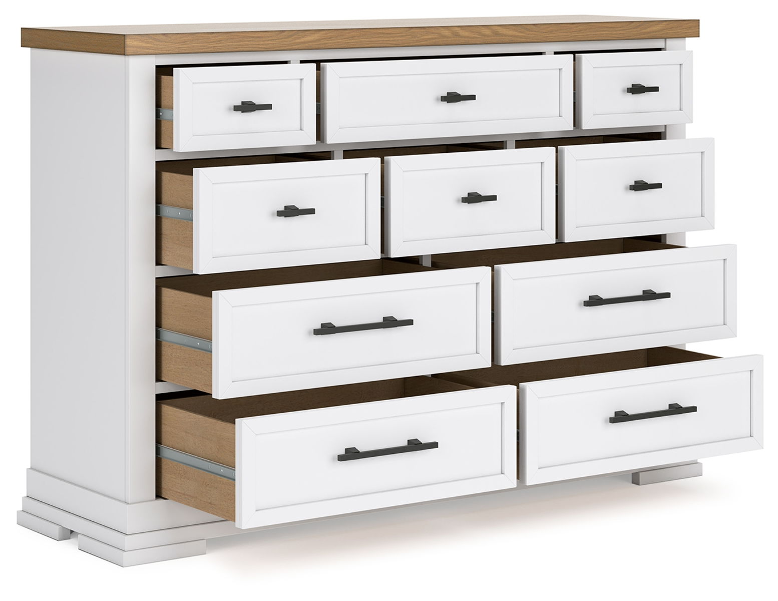 Ashbryn - Dresser - White / Natural - Image 3
