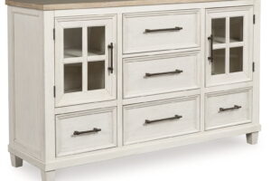 Shaybrock - Dresser - Antique White / Brown