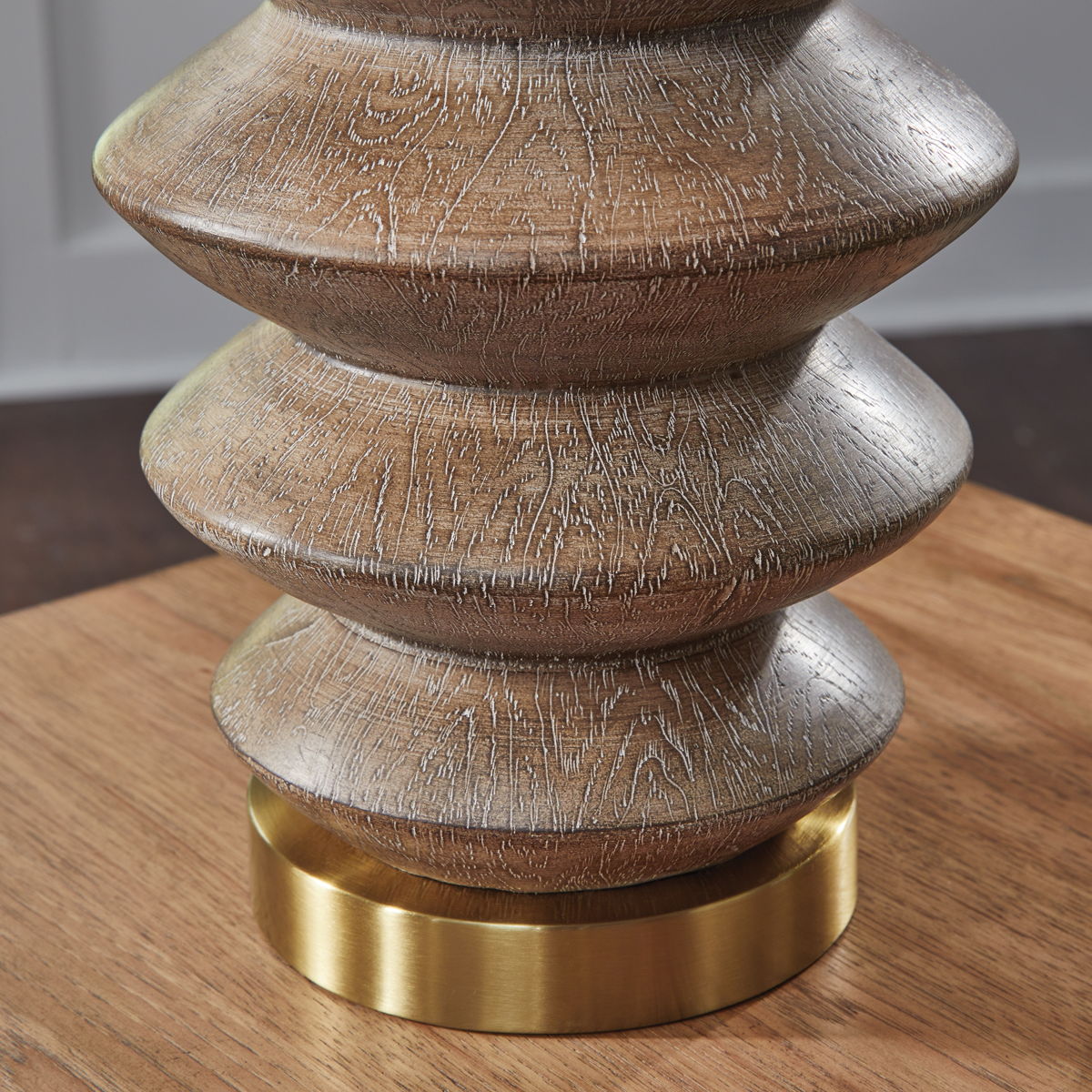 Jyllyard - Poly Table Lamp - Brown / Gold Finish - Image 4