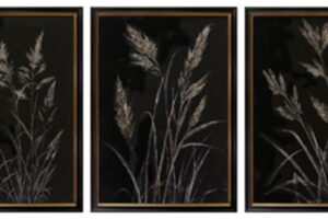 Janisburg - Wall Art Set (Set of 3) - Black / White / Brown