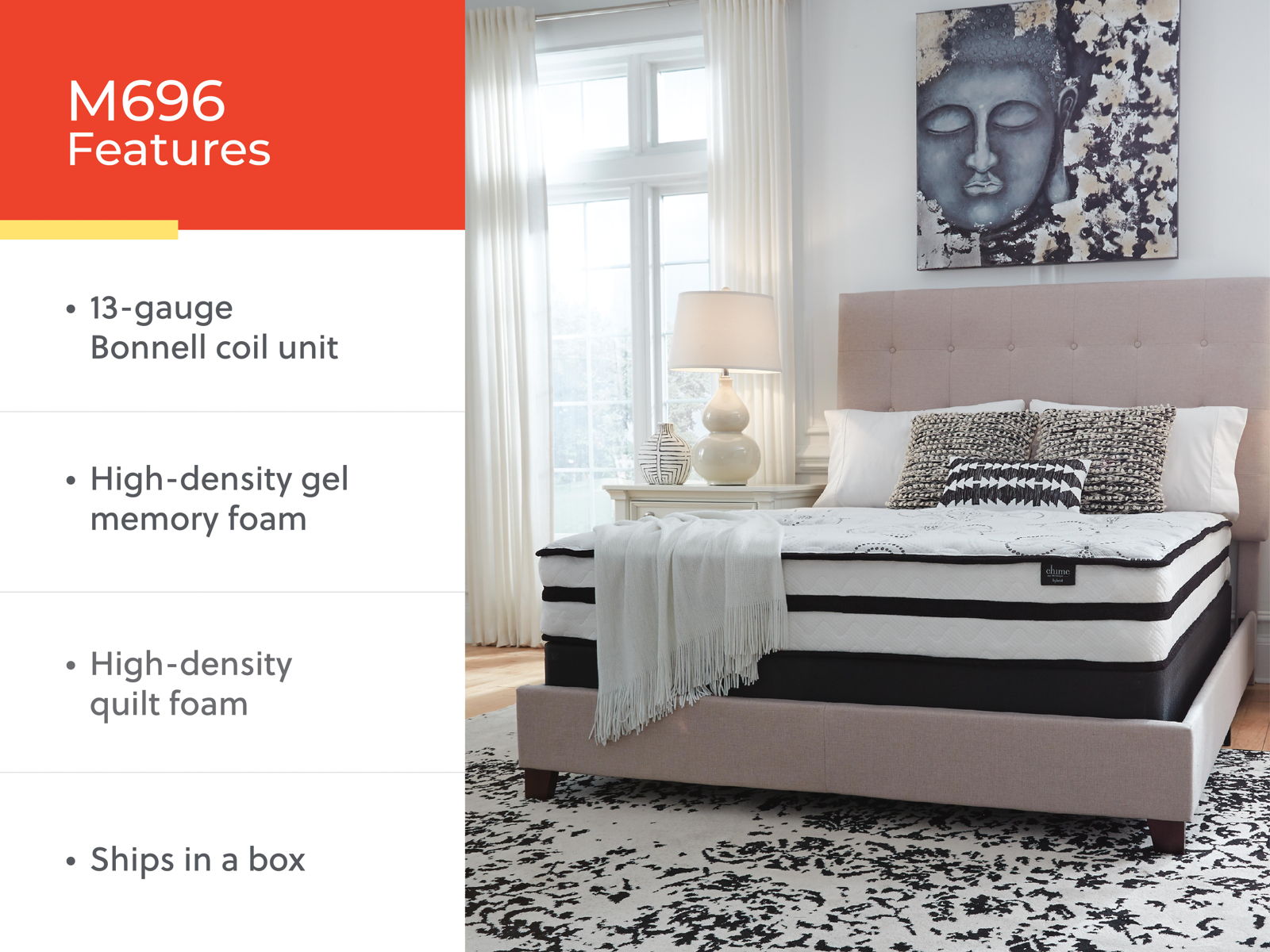 Chime 10 Inch Hybrid - Medium Hybrid Mattress - Image 10